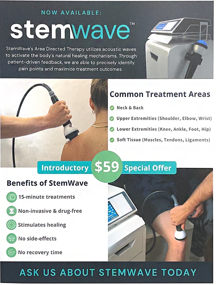 Chiropractic Vienna VA StemWave Regenerative Therapy Flyer